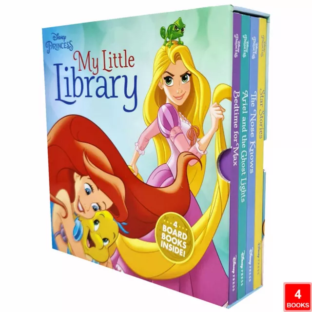 Disney Princess My Little Library 4 Board Book Collection Set