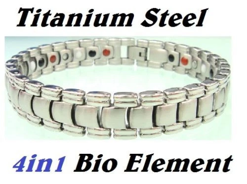 Bracelet Magnétique Bio En Titane – Énergie & Bien-être, Idéal Contre Les Douleurs Articulaires