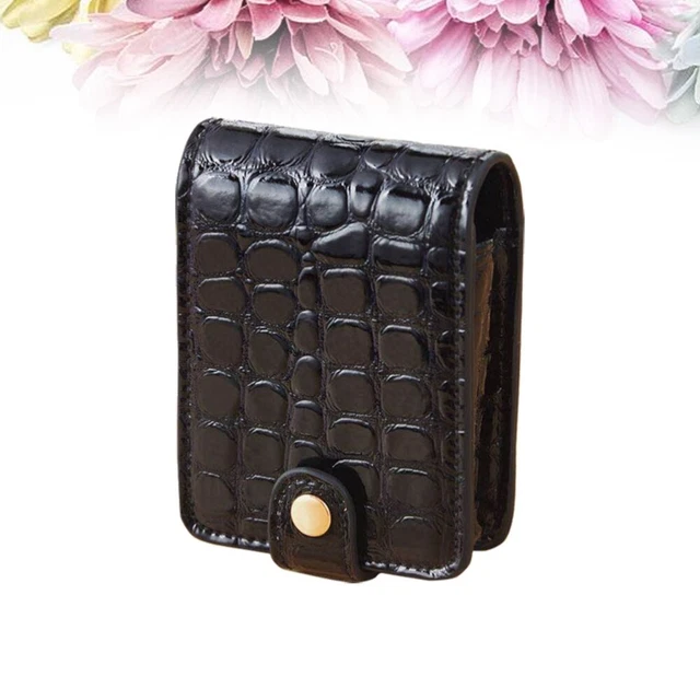 1 pieza funda de lápiz labial portátil PU cocodrilo impresión viaje bolsa de maquillaje
