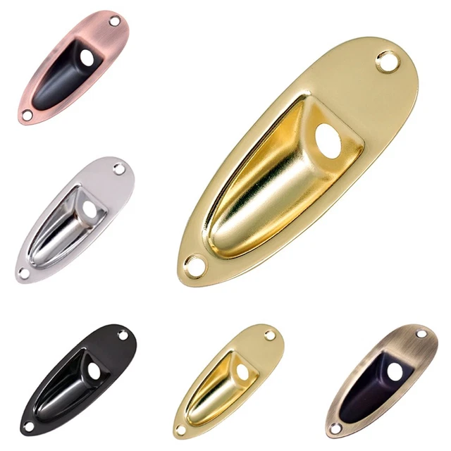 Piastra JackSocket Ingresso Metallo di Eccellente Qualità per Chitarra Elettric