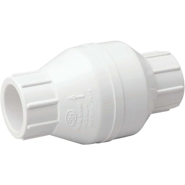 3/4 In. PVC Schedule 40 Solvent Check Valve 101-604  101-604 3/4 In.