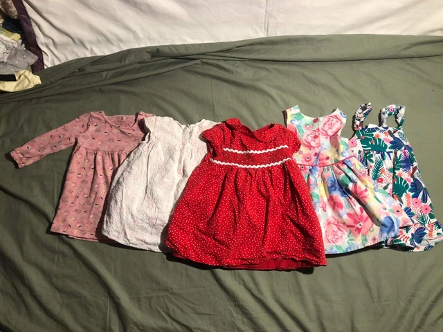 Baby Girl 3-6 Months 5 Summer Dresses Bundle Flowers & Spots Marks and Spencer