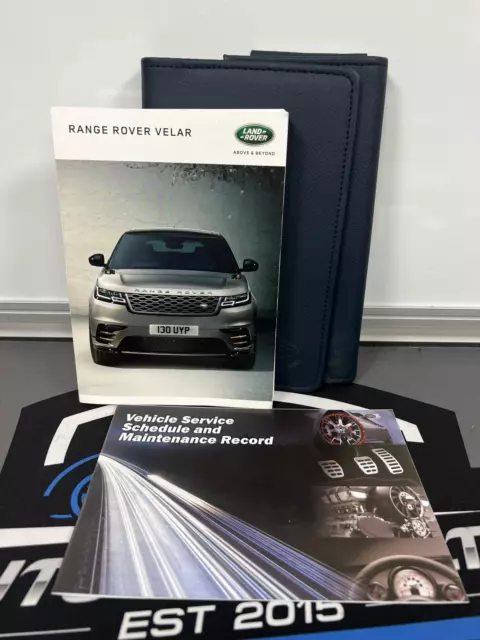 Range Rover Velar Owners Pack / Handbook / Manual + Wallet 2017~2020 (2017)!!!