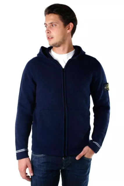 Stone island marine blue hoodie top