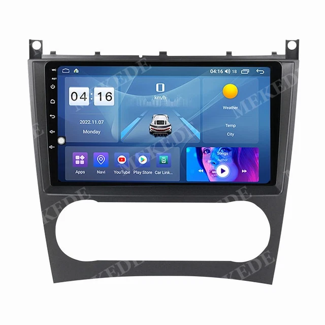 for Mercedes Benz C Class W203 2005-09 Carplay Car Stereo Radio GPS Navi WIFI BT