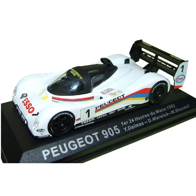 Peugeot 905 Dalmas Warwick 1992 24 heures du Mans 1:43 voiture Altaya Diecast
