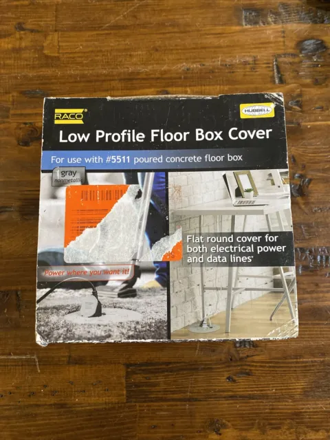 Raco Low Profile Floor Box Cover 6299 for Use with #5511 Poured Concrete Floor
