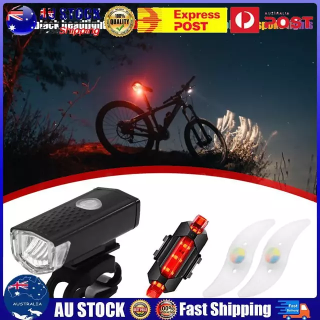 Bicycle Front Tail Lamp Wheel Spoke Lights Set MTB Road Bike Cycling Accessory