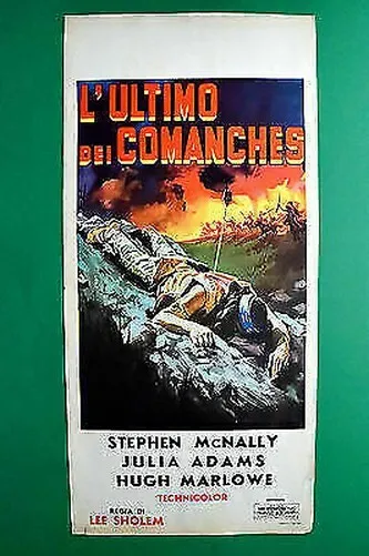 L08 Affiche L'Ultimo Des Comanches Stephen Mcnally Julia Adams Hugh Marlowe
