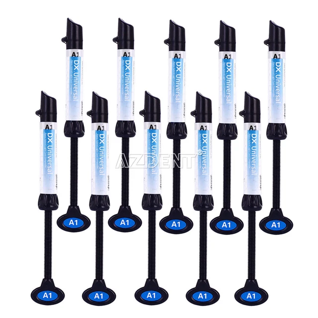 Dentex Dental Universal Light Cure Composite Resin A1 Shade 4g/Syringe USA
