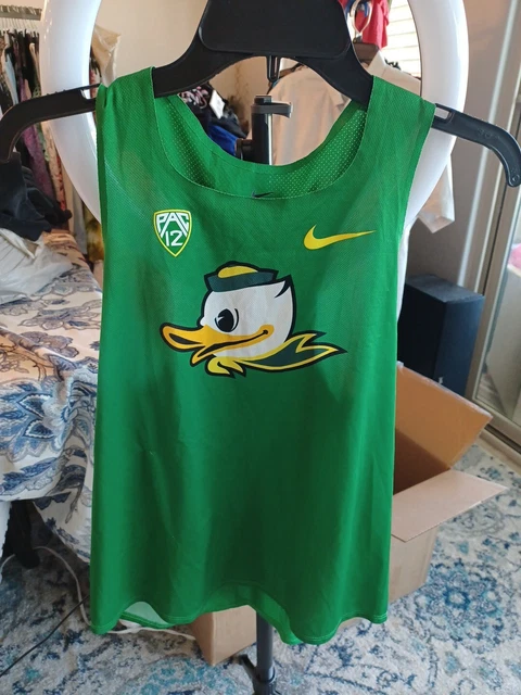 Nike Oregon Ducks Team Issued Track & Field Women's Medium SINGLET TOP PUDDLES