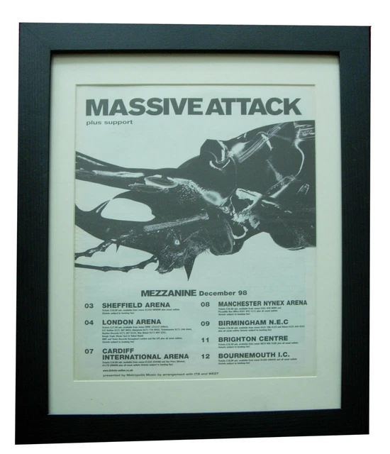 MASSIVE ATTACK / MEZZANINE 98 UKプロモ ポスター Massive Attack Mezzanine 1998 Vinyl Record LP Album Poster