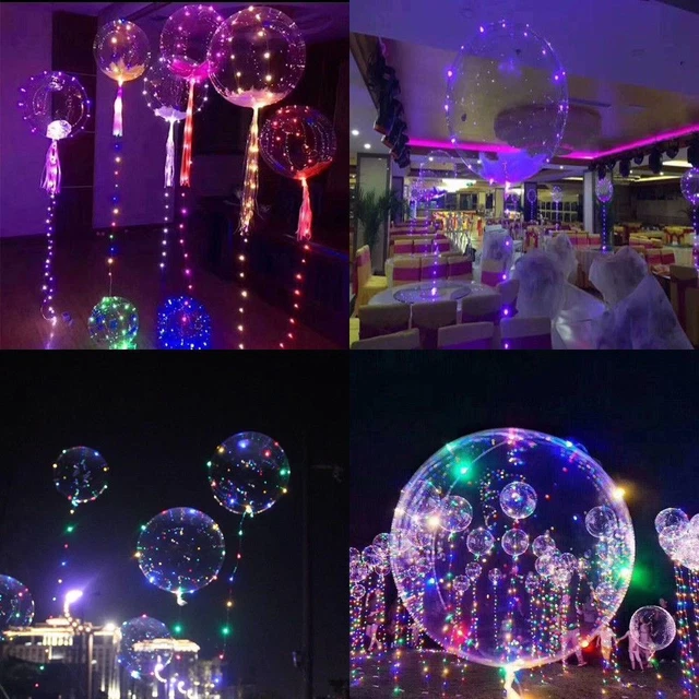 LED Balloons Clear String Lights Helium Wedding Birthday Party Decor Decorations