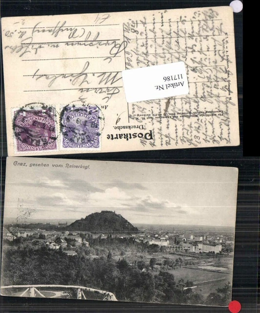 117186,Graz Stadt gesehen vom Rainerkogel