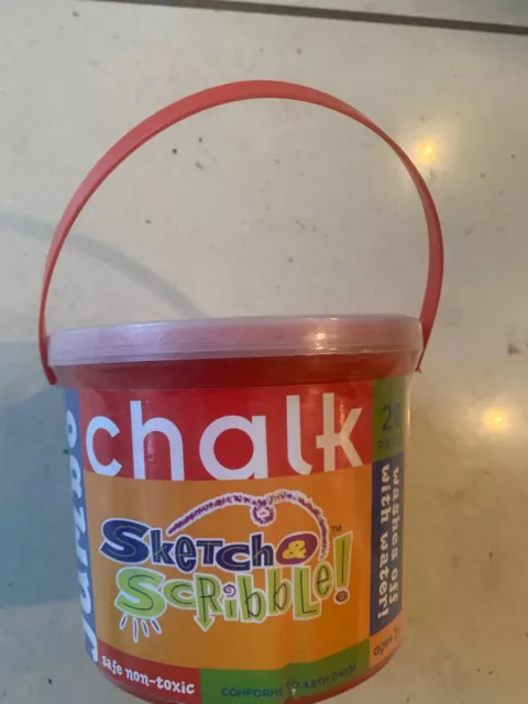 20 Count Sidewalk Chalk NEW sealed bucket washable Children’s store sign