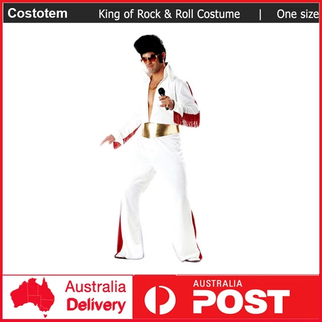 Women`s Elvis Rockstar Costume The King Las Vegas Disco Women`s Elvis Rockstar Costume The King Las Vegas Disco