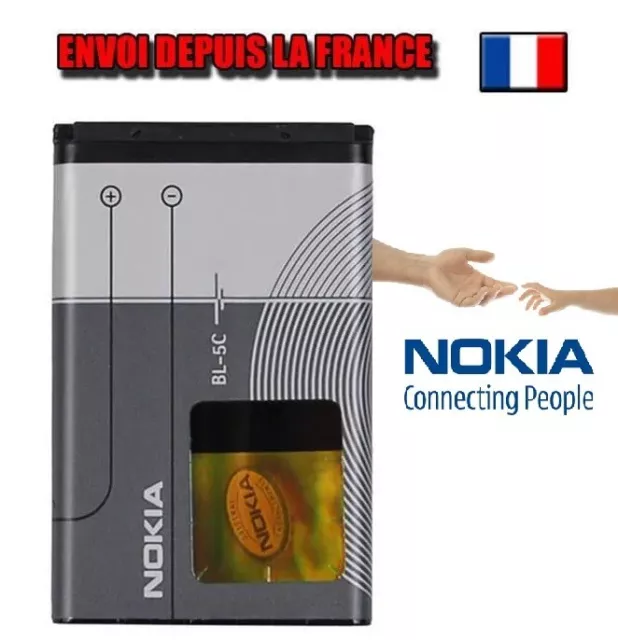 Original Nokia Batterie BL-5C pour E50/E60/C2-06/Funk GPS Modul LD-3W/N-Gage/N70