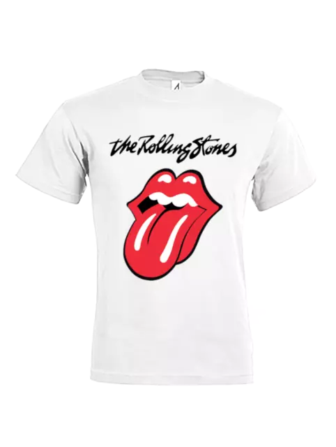 Tshirt Uomo in cotone Maglietta Rolling Stones estiva a manica corta con stampa