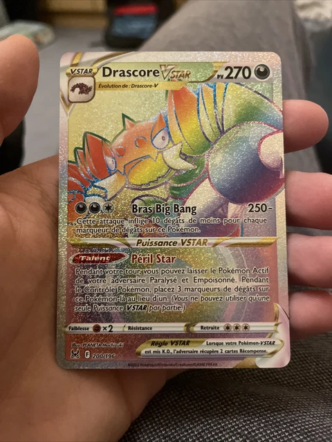 Carte Pokémon Drascore Vstar 200/196 FR Neuve