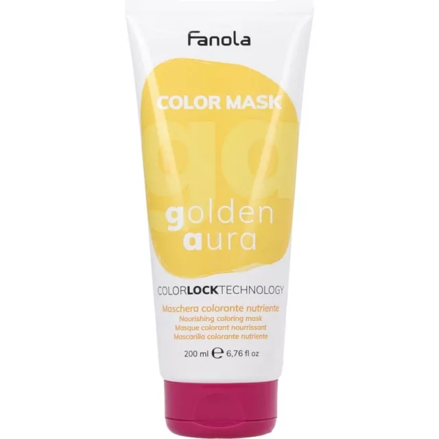 Fanola Color Mask Maschera Colorante Nutriente Golden Aura Dorato 200Ml