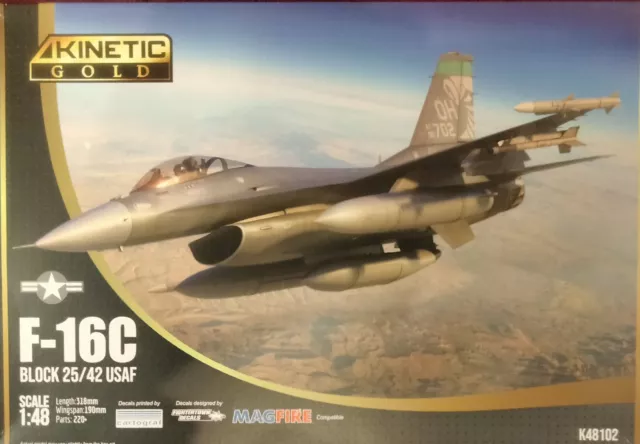 KINETIC K48102 1/48 F-16C Block 25/42 USAF (Plastic model) £50.72 -  PicClick UK