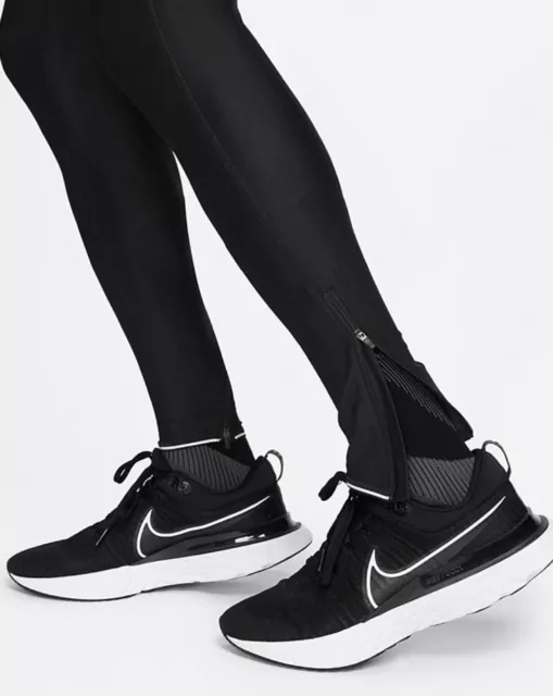 Nike Run M Tights DB4103 010 Dri Fit Pants BLACK Sports Runnning Training Gym