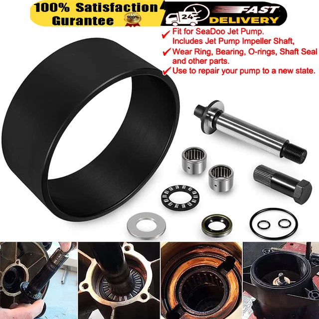 For SeaDoo Jet Pump Rebuild Kit Wear Ring Impeller Shaft Seal Oil 951 XP GTX RX DI - Foto 6