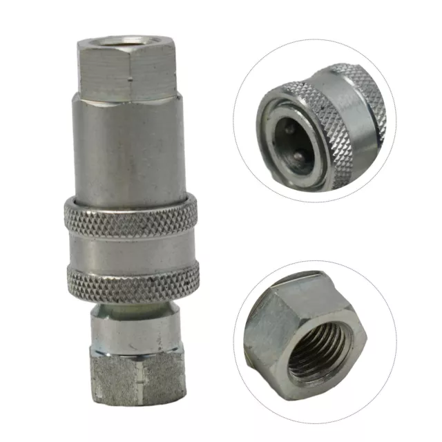 Quick Release Fitting NPT ISO A Hydraulic Coupling Connector 1/4 3/8 1/2 3/4