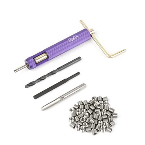 Helicoil Thread Repair Kit50pcs Stainless Steel Coiled Wire Helical Screw Thr...