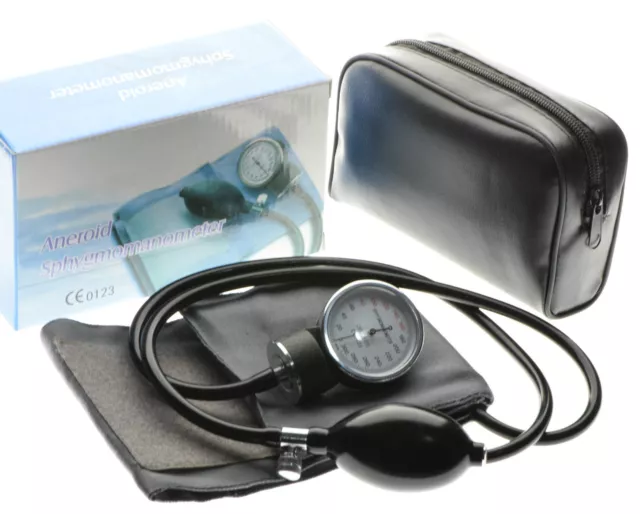 Professional Aneroid Sphygmomanometer Adult Cotton Cuff Blood Pressure Monitor