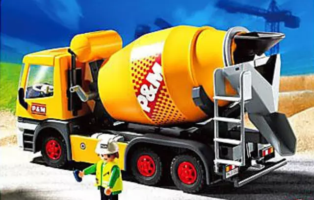 Playmobil -- Pièce de rechange -- Chauffeur / bétonnière 3263 --