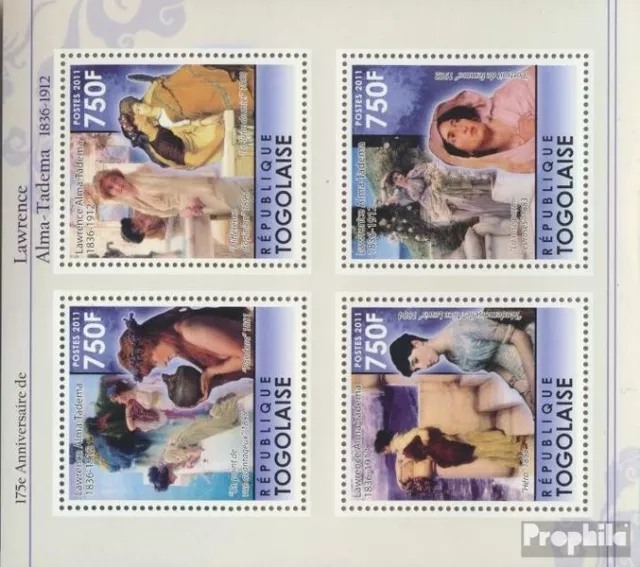 Briefmarken Togo  Mi 4004-4007 Kleinbogen postfrisch Prominente