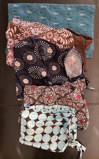 Lot Of 5 Nursing Scarf Cover Up Apron for Breastfeeding & Baby Car Seat