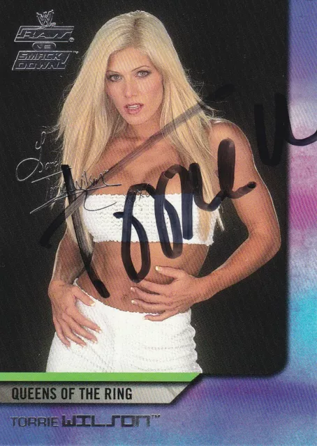 Torrie Wilson · WWE · Fleer · Sammelkarte · Autogramm