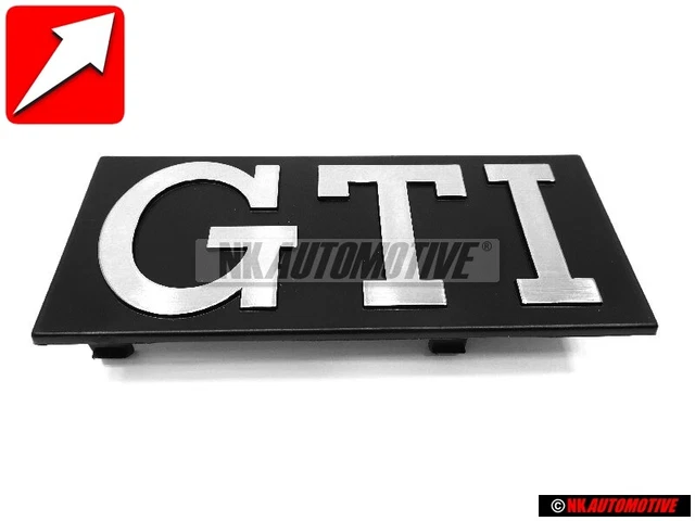 Genuine VW GTI Front Grill Badge Emblem Brushed Silver - 171853679