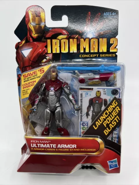Marvel Iron Man 2 #18 Iron Man Ultimate Armor Action Figure, 3.75" B10