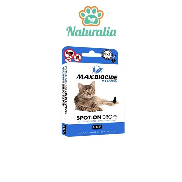 Pipette per GATTI - Antiparassitario Naturale "Neem" - 5x1ml