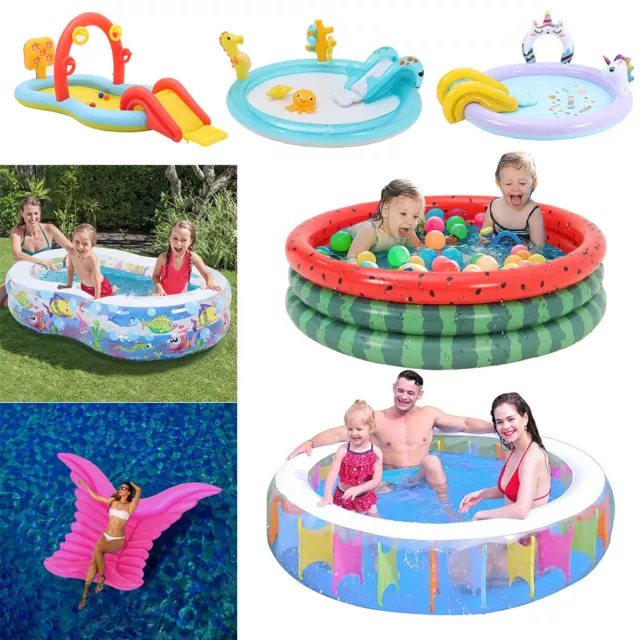 Inflatable Paddling Pool Garden Swimming Toddler Kids Fun Ocean Ball Pit Pool