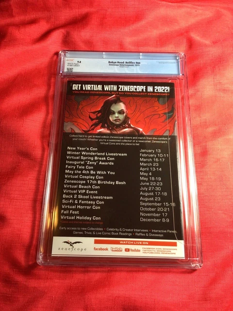 Robyn Hood: Hellfire #nn  12/21  “Elias Chatzoudis”  Cover  F   CGC  9.8 6
