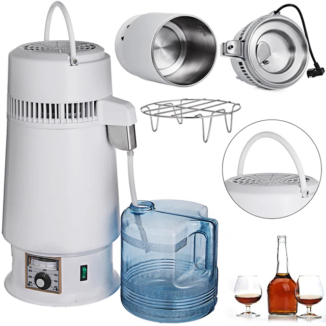VEVOR 4L Water Distiller Purifier Machine Countertop Stainless Steel Interior