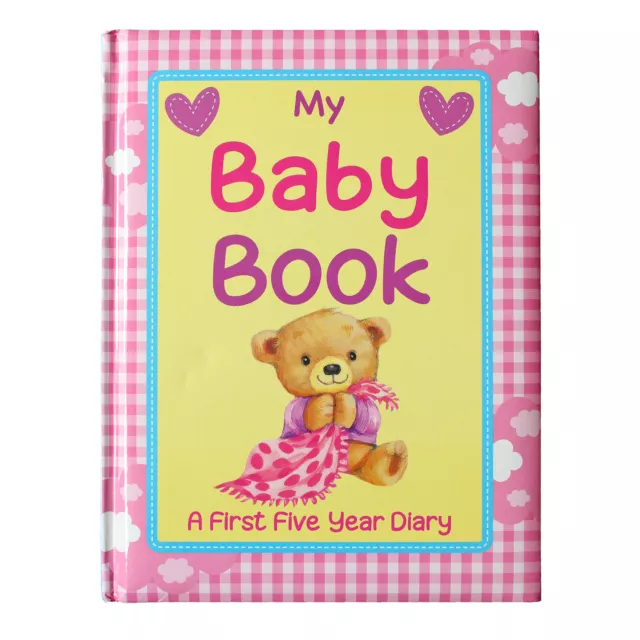 Pink Baby Record Book Baby Keepsake Diary Birth to 5 Yrs