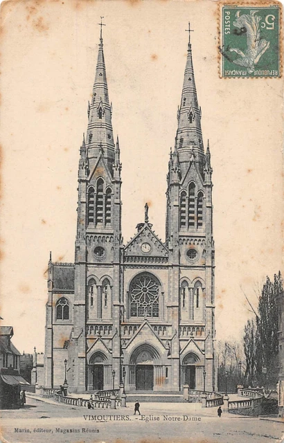 CPA VIMOUTIERS - Eglise Notre-Dame