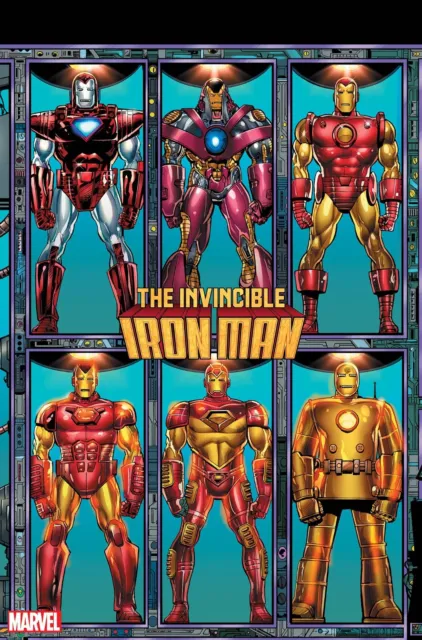 Invincible Iron Man #3 Connecting Variant By Bob Layton
