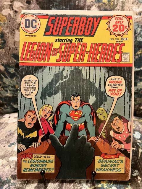 Dc Comics Superboy And The Legion Of Super Heroes #204 (1974)