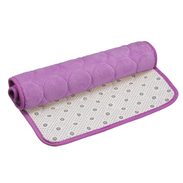 Tappetino bagno memory foam, tappeto doccia bagno 24"" x 35,5"", pile corallo - viola