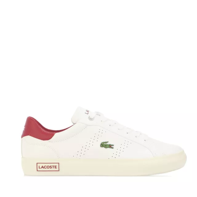 Men's Lacoste Powercourt 2.0 Lace up Casual Trainers in White