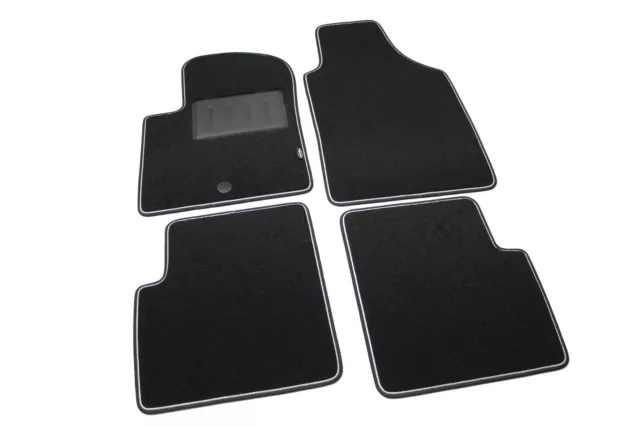 Matten Teppichboden Sprint Anti-rutsch für Fiat 500 Von 2007-2012 (1 Fixation)