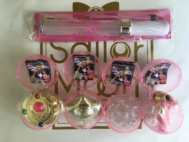 Sailor Moon Memorial Articles Full Complete USAGI BD Glow Light Stick SPGift Set
