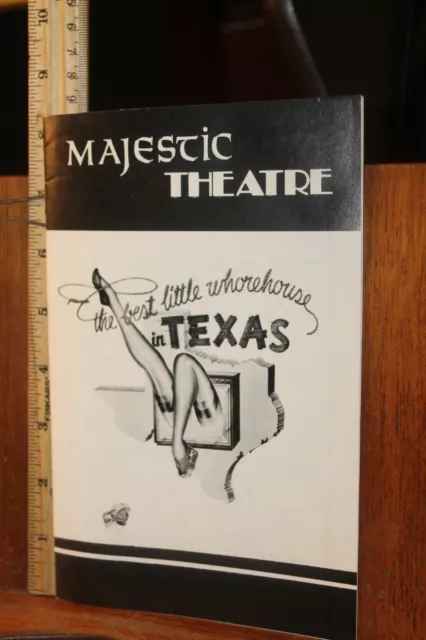 1979 Majestic Theatre Playbill San Antonio The Best Little Whorehouse in Texas