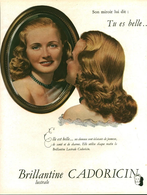 Publicité Advertising 1220 1957 Roja Flore Ricinée brillantine rock n